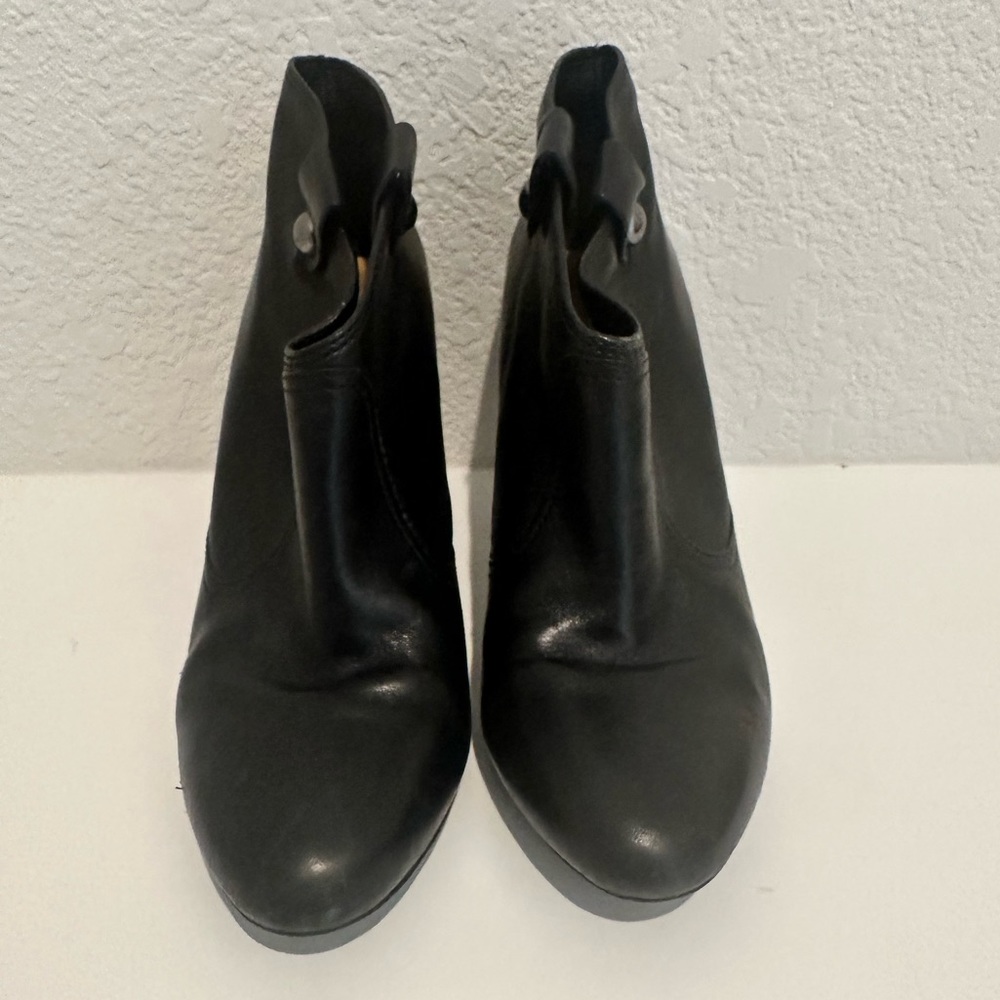 COACH Aliza Black Leather Ankle Boot Booties Size 8 - Picture 5 of 11